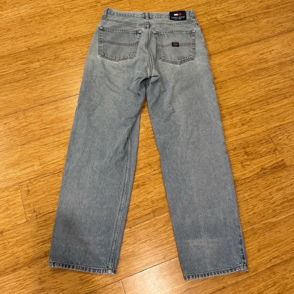 Vintage Tommy Jeans light wash straight leg jeans